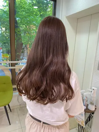 ロング カラー ヘアアレンジ 透明感カラー 古山 結季🌙🖤のヘアスタイル