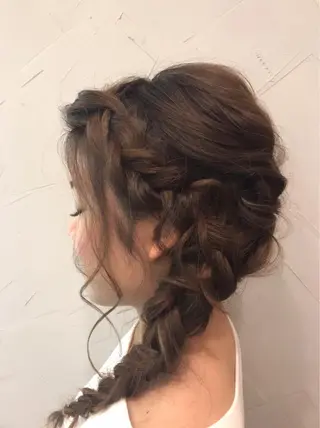 ロング ヘアアレンジ 髪質改善TR 透明感カラーHanaのヘアスタイル