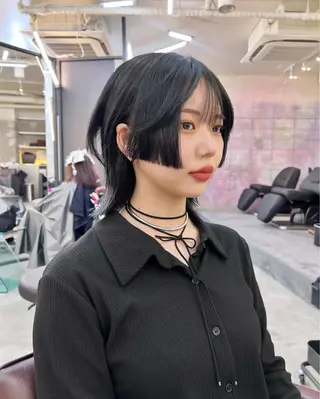 ミディアム カラー 圧倒的デザイン力 店長🎨RENAのヘアスタイル