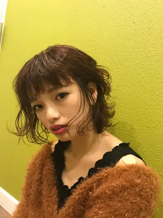 ショート カラー 怪我のため6月末 復帰予定田中瑞希🍃のヘアスタイル