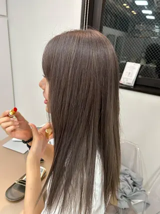 セミロング カラー メンズ Maya川越/ エクステ/ハイトーンのヘアスタイル