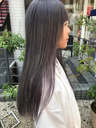 ロング カラー パーマ ヘアアレンジ メンズ キッズ ネイル マツエク・マツパ 神山 昌子のヘアスタイル