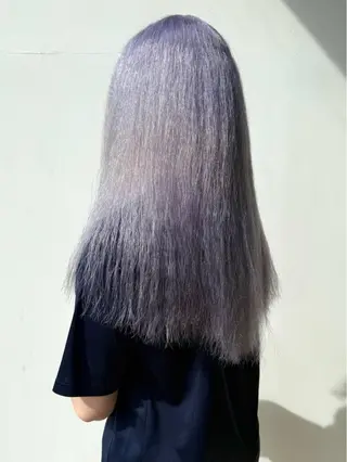 ロング カラー 村岡彩優/松本 /ブリーチ/艶カラーのヘアスタイル