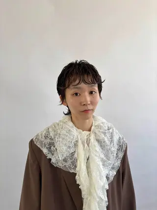 ショート パーマ 原田 穂真のヘアスタイル