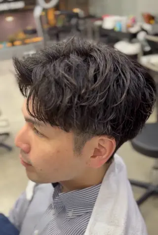 ショート パーマ メンズ メンズ専門サロン wokeのヘアスタイル