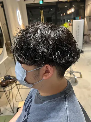 ミディアム パーマ メンズ メンズカットパーマ ✂️ JOYAのヘアスタイル