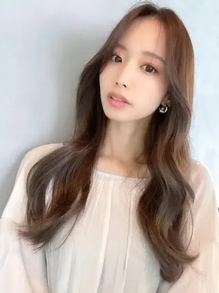セミロング 韓国美髪矯正✂️ 佐藤ヒロのヘアスタイル