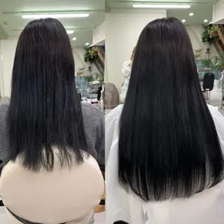ロング カラー MOE🐈‍⬛🎀 エクステ/ワンホンのヘアスタイル