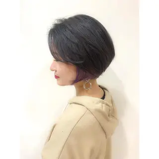 ショート カラー 牧野美波💎ショート ヘア/カット/天神のヘアスタイル
