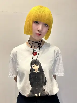 ショート 勝野夏希/ハイトーン /ベージュ/松本のヘアスタイル