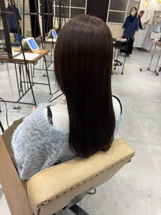 ロング カラー ブリーチなしwカラー /艶カラー/oukaのヘアスタイル