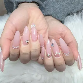ネイル 🎀nana🫧 ワンホンネイル🎀のネイルデザイン