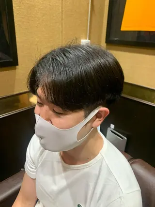 ミディアム メンズ 新宿駅近! 💈口コミ多数✨のヘアスタイル