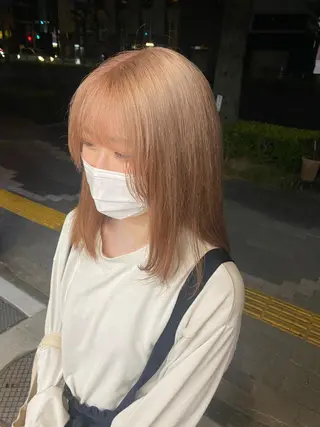 セミロング 前橋 姫奈のヘアスタイル