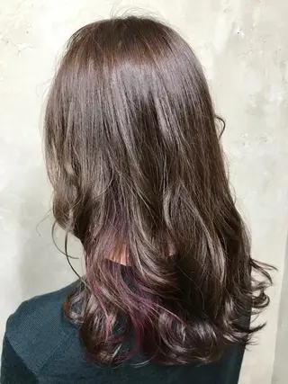 ミディアム カラー 🌈髪質改善💕 縮毛矯正✨青木まで✨のヘアスタイル