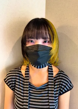 セミロング カラー EARTH菊名店👾 ひらのすぐるのヘアスタイル