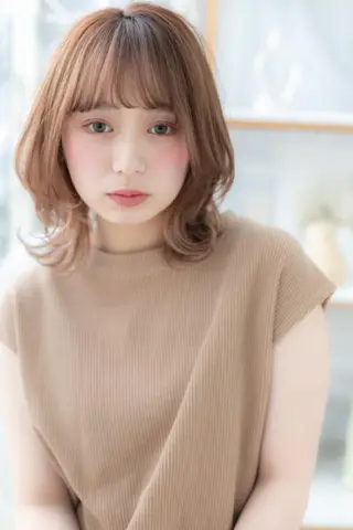セミロング 出川 宙☘️のヘアスタイル