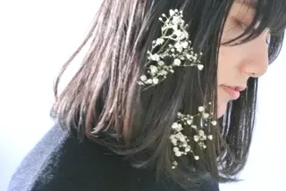 ミディアム カラー 樋口 千尋のヘアスタイル