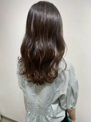 セミロング パーマ 坂井田 浩樹のヘアスタイル