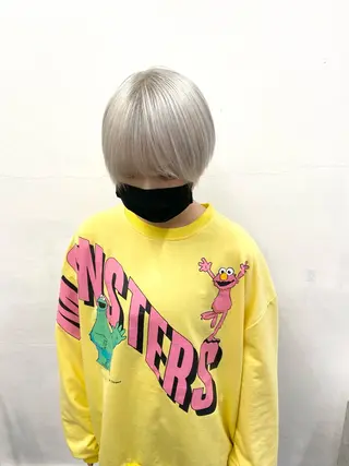 ミディアム カラー パーマ ヘアアレンジ メンズ キッズ ネイル マツエク・マツパ アイブロウ ブリーチ　ハイトーン 特化🌈フジタハルキのヘアスタイル