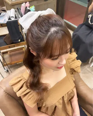 セミロング 🎀 KUBO AYAKA 🎀✨のヘアスタイル