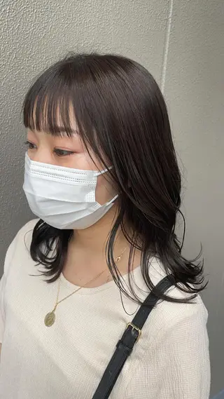セミロング カラー ヘアアレンジ 似合わせ特化 /馬場 翼のヘアスタイル