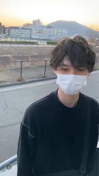 ミディアム 大谷 哲基のヘアスタイル