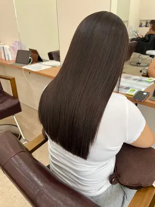 ロング 松本 華林のヘアスタイル