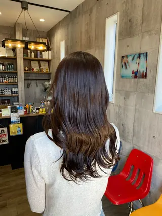 ロング カラー haku hair salon所属・わたぬき りるのヘアスタイル
