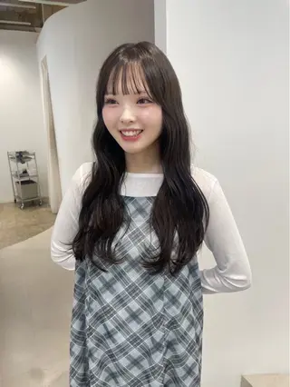 ロング カラー 𝘚𝘶𝘻𝘶 𓂃𓈒𓏸のヘアスタイル