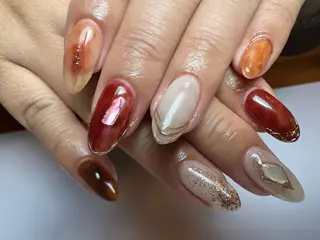 セミロング shandy nailのネイルデザイン