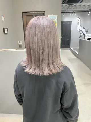 セミロング カラー メンズ専門サロン wokeのヘアスタイル