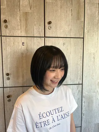 ショート カラー 顔まわり/透け感 カラー/青栁優🔆のヘアスタイル
