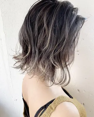 ショート カラー ヘアアレンジ WATARU🔥／ 外国人風ハイライトのヘアスタイル