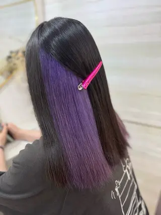 セミロング カラー ヘアアレンジ 🫧みひろ🫧カット カラーモデル募集のヘアスタイル