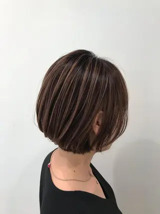 カラー クロスパーマ松永裕久 似合わせカットのヘアスタイル
