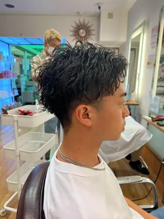 ショート パーマ メンズ 湘南のパーマ職人 🔥清水琉葵🔥のヘアスタイル