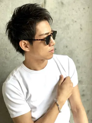 ショート メンズ シールエクステ 🪽CHIAKIのヘアスタイル