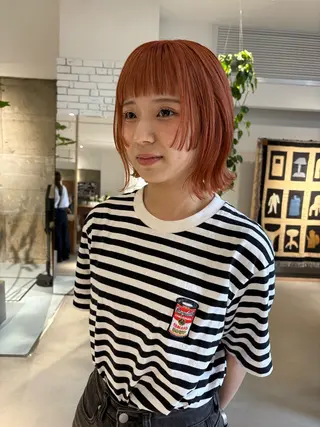 ショート カラー Yui⭐️ 透け感カラーのヘアスタイル