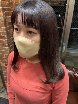 ロング カラー パーマ ヘアアレンジ メンズ キッズ ネイル アイブロウ 久木原 ゆりのヘアスタイル