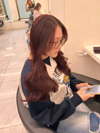 ロング カラー 💖札幌カラー 指名No.1💖玲奈のヘアスタイル
