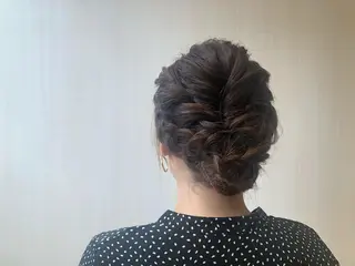 ミディアム ヘアアレンジ 川本 あゆのヘアスタイル