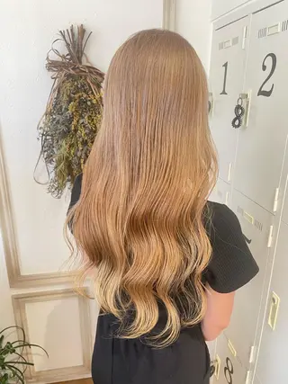 ロング カラー パーマ ヘアアレンジ キッズ ネイル マツエク・マツパ アイブロウ belta.🌱 安藝夏花🌻のヘアスタイル
