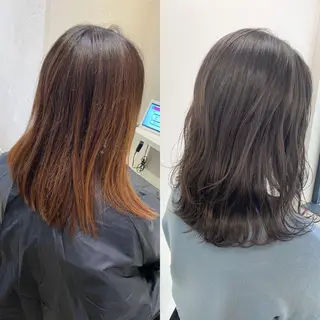 ミディアム カラー 上川 開生のヘアスタイル