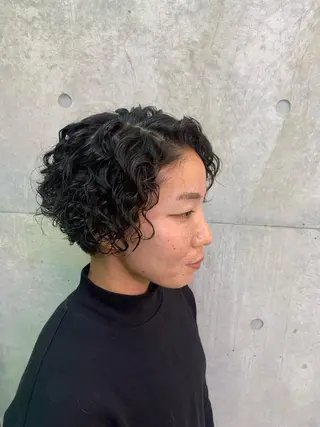 ショート パーマ HARURU🪮✨ ブレイズ海外ヘアのヘアスタイル