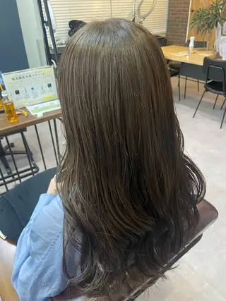 セミロング カラー 原 麻耶のヘアスタイル