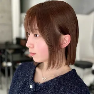 ミディアム カラー 畔上 尚也のヘアスタイル