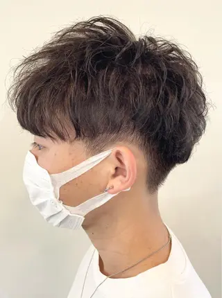 ショート カラー パーマ メンズ FLAGS YAMATOのヘアスタイル