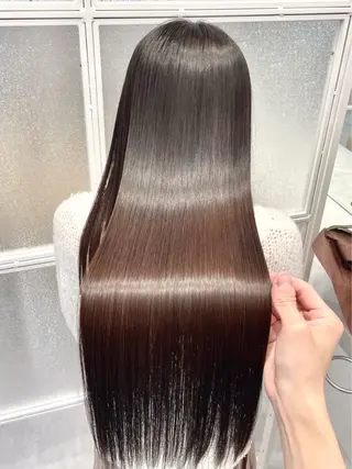 ロング 美髪改善ストレート/ 植村友哉のヘアスタイル