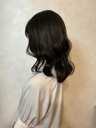 ミディアム カラー 米倉 柚葉のヘアスタイル
